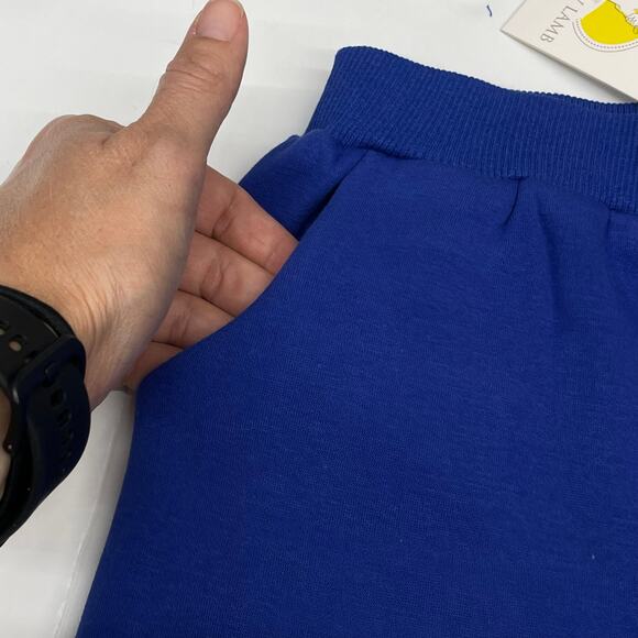 NWT The Yellow Lamb Size 6 Royal Blue Fleece Lined Sweatpants - Picture 3 of 5